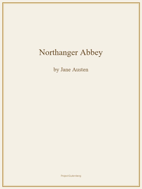 Northanger Abbey